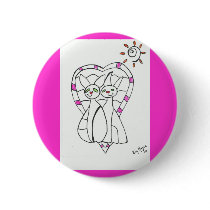 togetherness Valentines Button