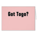 Togo 'Africa' (Got Togo) T-Shirt and etc cards