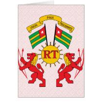Togo Coat of Arms detail Greeting Card