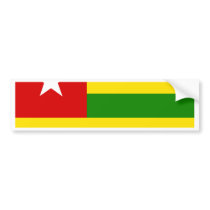 Togo Flag bumper stickers