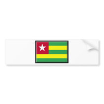 Togo Flag Bumper Sticker