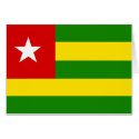 Togo Flag cards
