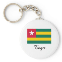 Togo Flag Design Key Chain