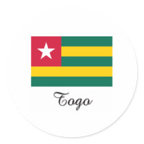 Togo Flag Design stickers