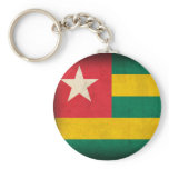 Togo Flag Distressed Keychain