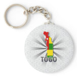Togo Flag Map 2.0 Keychain
