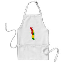 Togo flag map apron