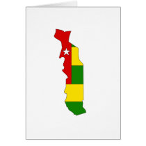 Togo flag map cards