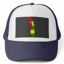 Togo flag map mesh hats