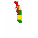 Togo flag map t-shirts