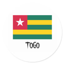 Togo Flag stickers