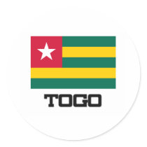 Togo Flag stickers