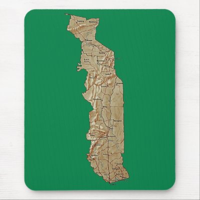 Togo Map Mousepad by flagandmap