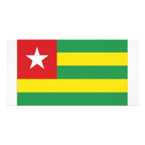 Togo National Flag Photo Card Template