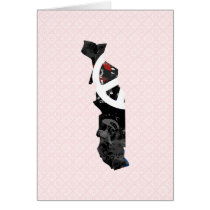 Togo Trendy Peace Sign with Togolese map Greeting Card