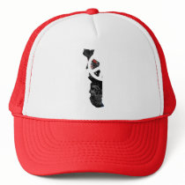 Togo Trendy Peace Sign with Togolese map Trucker Hats