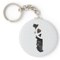 Togo Trendy Peace Sign with Togolese map Key Chains