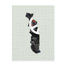 Togo Trendy Peace Sign with Togolese map Post Cards