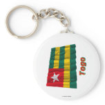 Togo Waving Flag with Name Key Chains