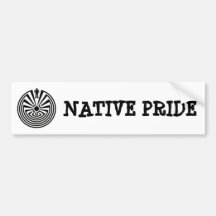Tohono O'odham Man in the MAZE HOPI BUMPER STICKER