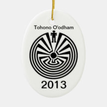 Tohono O'odham PRIDE Man in the Maze ORNAMENT