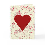 Toile Heart Valentine cards