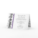 Toile invitation, purple background cards