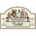 "Toilet" - Decorative Door Sign photo sculptures
