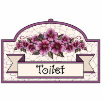 "Toilet" - Decorative Sign - 39 photo sculptures