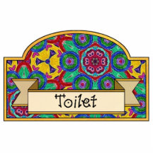 "Toilet" - Decorative Sign Photo Cut Outs
