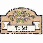 "Toilet" - Decorative Sign photo sculptures