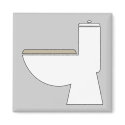 Toilet lavatory magnet