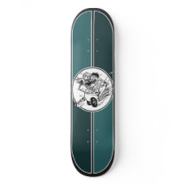 toilet monster skateboard deck