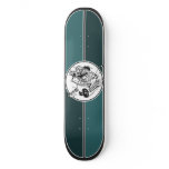 toilet monster skateboard deck