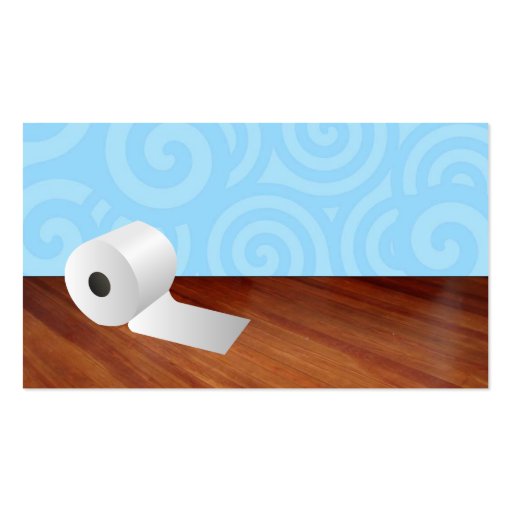 Toilet Paper Business Cards (front side)