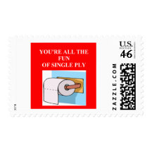 toilet paper insult postage stamps