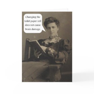 Toilet Paper Quote card