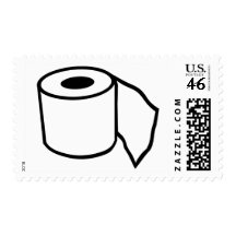Toilet paper roll stamp