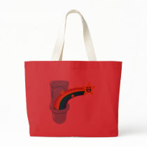 Toilet Rainbow Tote Bags