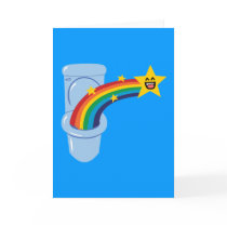 Toilet Rainbow cards
