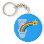 Toilet Rainbow Keychains