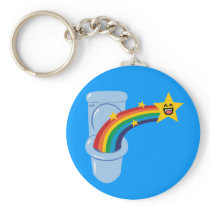 Toilet Rainbow Keychains