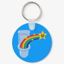 Toilet Rainbow keychains