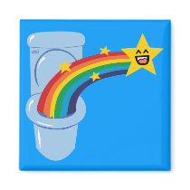 Toilet Rainbow Refrigerator Magnet