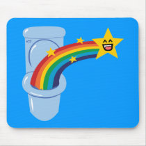 Toilet Rainbow Mouse Mat