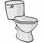 Toilet Sculpture Ornament Photo Cut Outs