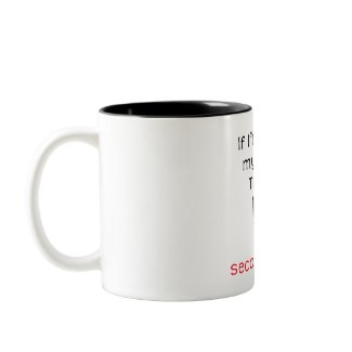 Toilet second office funny tee mug