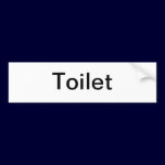 Toilet Sign bumper stickers