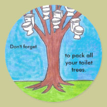Toilet trees sticker by MsMihalov Toilet trees sticker