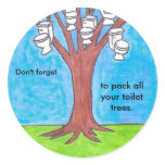 Toilet trees sticker